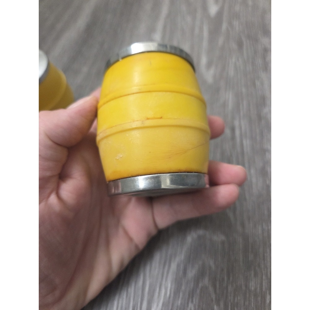 Rare Vintage Retro Mcm Yellow Salt Shaker and Peppermill - Picture 6 of 9